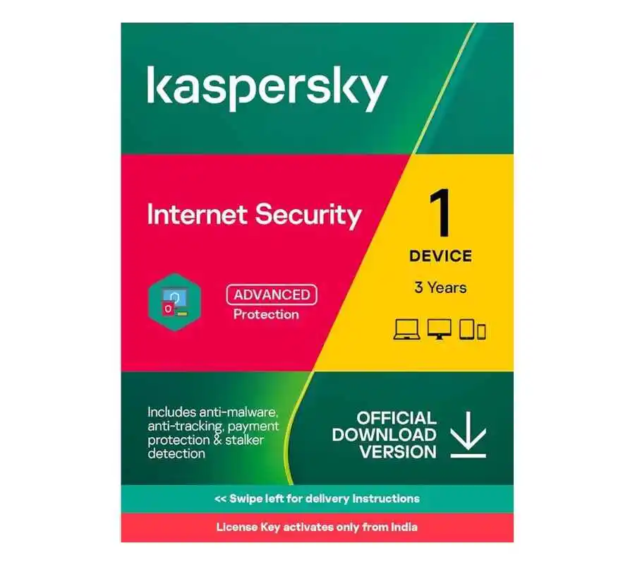 Kaspersky Internet Security Antivirus - 1 User 3 Years